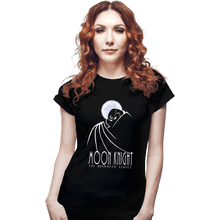 Load image into Gallery viewer, Secret_Shirts Fitted Shirts, Woman / Small / Black Moon Knight The Animated Series
