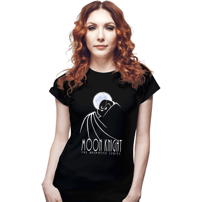Secret_Shirts Fitted Shirts, Woman / Small / Black Moon Knight The Animated Series