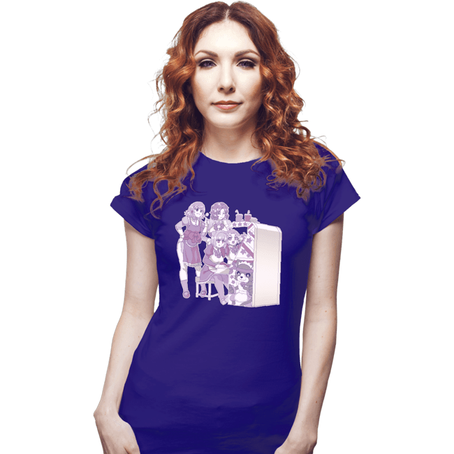Daily_Deal_Shirts Fitted Shirts, Woman / Small / Violet Maid Arcade