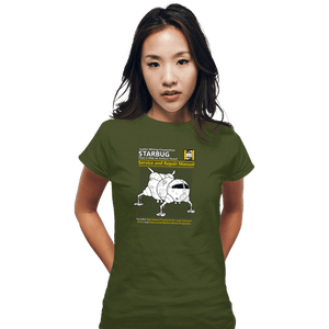 Shirts Fitted Shirts, Woman / Small / Military Green Starbug Repair Manual