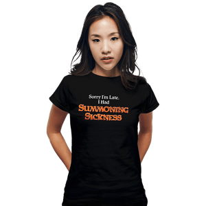 Secret_Shirts Fitted Shirts, Woman / Small / Black Summoning Sickness
