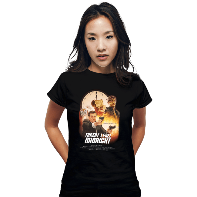 Secret_Shirts Fitted Shirts, Woman / Small / Black Threat Level
