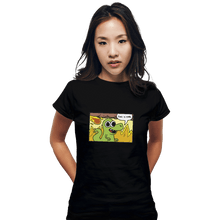 Load image into Gallery viewer, Shirts Fitted Shirts, Woman / Small / Black Dinoptimist

