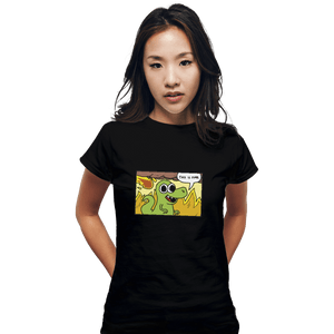 Shirts Fitted Shirts, Woman / Small / Black Dinoptimist