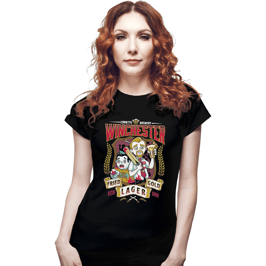 Shirts Fitted Shirts, Woman / Small / Black Winchester Fried Gold Lager