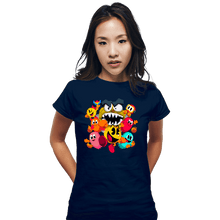 Load image into Gallery viewer, Secret_Shirts Fitted Shirts, Woman / Small / Navy Pac-Man World
