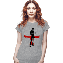 Load image into Gallery viewer, Shirts Fitted Shirts, Woman / Small / Sports Grey Crimson Cowboy
