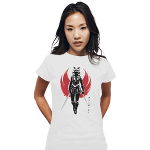 Shirts Fitted Shirts, Woman / Small / White Fulcrum Sumi-E