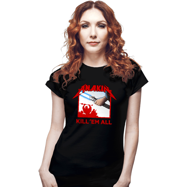 Secret_Shirts Fitted Shirts, Woman / Small / Black Anakin Metal