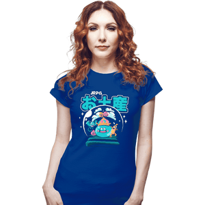Shirts Fitted Shirts, Woman / Small / Royal Blue JRPG Souvenir Slimes