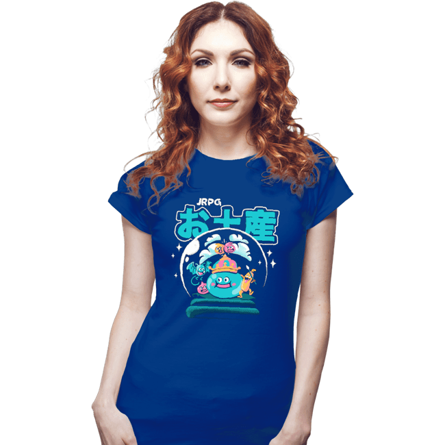 Shirts Fitted Shirts, Woman / Small / Royal Blue JRPG Souvenir Slimes