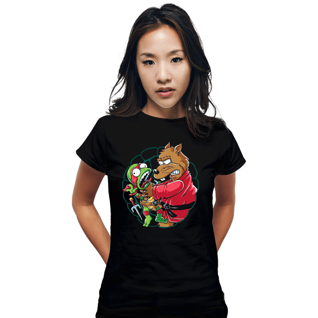 Daily_Deal_Shirts Fitted Shirts, Woman / Small / Black Why You Little Turtle