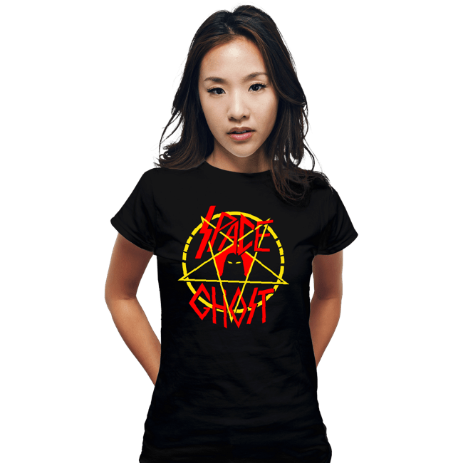 Daily_Deal_Shirts Fitted Shirts, Woman / Small / Black Space Slayer