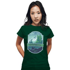 Shirts Fitted Shirts, Woman / Small / Irish Green Grayskull Strong Ale