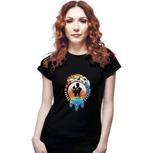 Load image into Gallery viewer, Shirts Fitted Shirts, Woman / Small / Black Golden Gun 64
