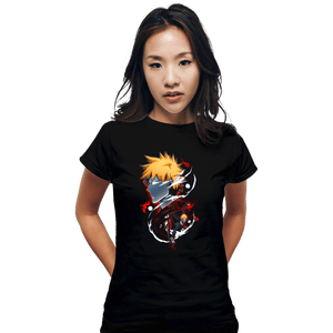 Daily_Deal_Shirts Fitted Shirts, Woman / Small / Black Ichigo Holo