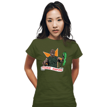 Load image into Gallery viewer, Secret_Shirts Fitted Shirts, Woman / Small / Military Green Toxic Empire

