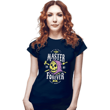 Load image into Gallery viewer, Shirts Fitted Shirts, Woman / Small / Navy Skeletor Forever
