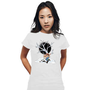 Secret_Shirts Fitted Shirts, Woman / Small / White Death Peak