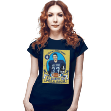 Load image into Gallery viewer, Shirts Fitted Shirts, Woman / Small / Navy Al Bundy Trading Card
