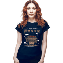 Load image into Gallery viewer, Daily_Deal_Shirts Fitted Shirts, Woman / Small / Navy The Warrior Jar
