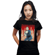 Load image into Gallery viewer, Shirts Fitted Shirts, Woman / Small / Black Michael Myers
