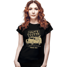 Load image into Gallery viewer, Shirts Fitted Shirts, Woman / Small / Black Mutt Cuts
