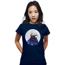 Load image into Gallery viewer, Shirts Fitted Shirts, Woman / Small / Navy Clara And The Doctor
