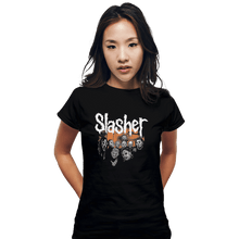 Load image into Gallery viewer, Shirts Fitted Shirts, Woman / Small / Black Slasher
