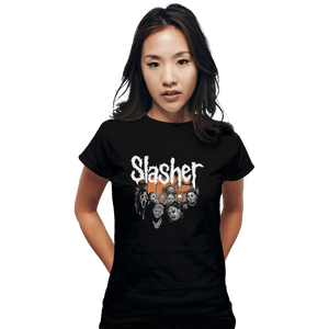 Shirts Fitted Shirts, Woman / Small / Black Slasher