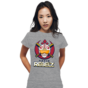 Daily_Deal_Shirts Fitted Shirts, Woman / Small / Sports Grey Go Rebelz