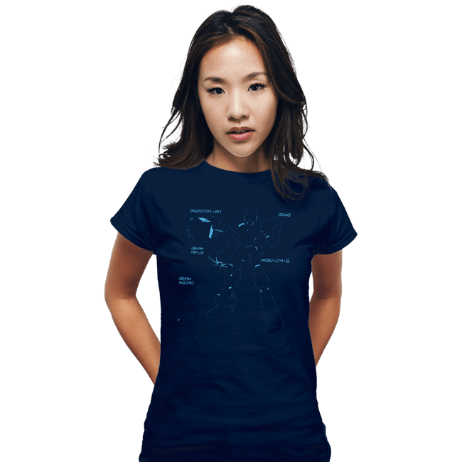 Shirts Fitted Shirts, Woman / Small / Navy Virtual On: Cyber Troopers