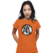 Load image into Gallery viewer, Shirts Fitted Shirts, Woman / Small / Orange Kame Spray
