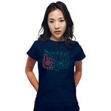 Load image into Gallery viewer, Secret_Shirts Fitted Shirts, Woman / Small / Navy Liger
