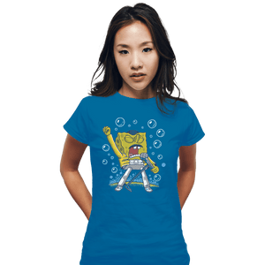 Shirts Fitted Shirts, Woman / Small / Sapphire Sponge Freddy