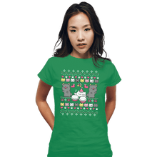 Load image into Gallery viewer, Shirts Fitted Shirts, Woman / Small / Irish Green Bongo Night
