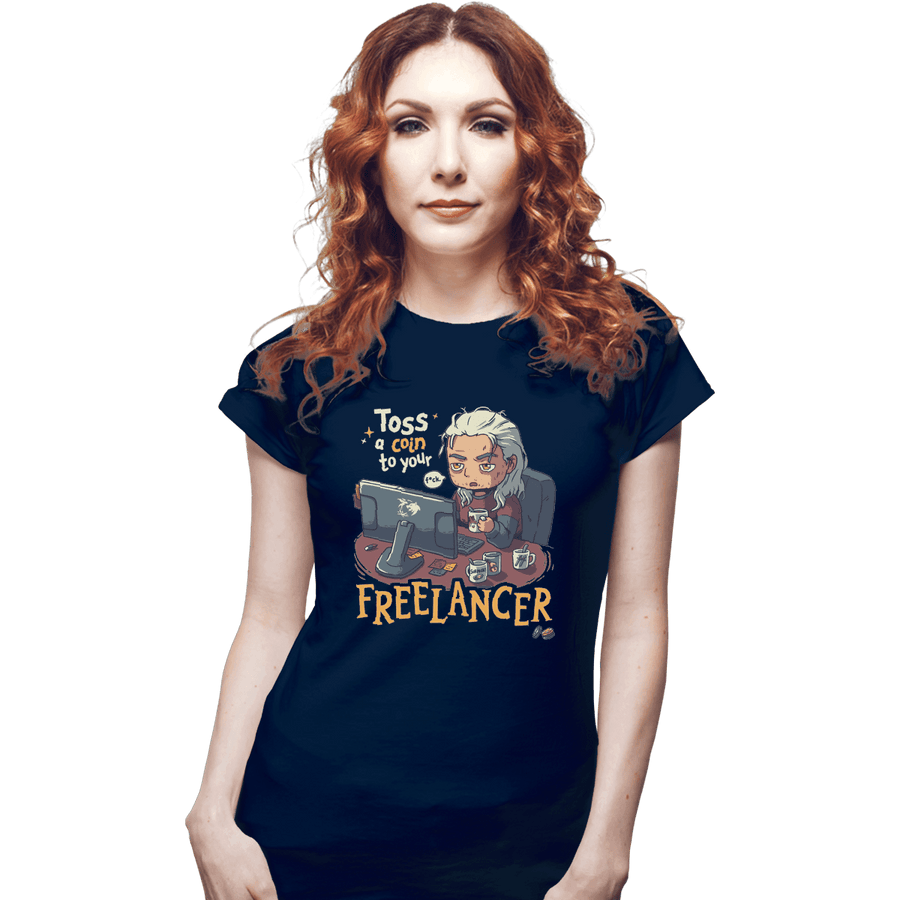 Shirts Fitted Shirts, Woman / Small / Navy Freelancer Of Blaviken