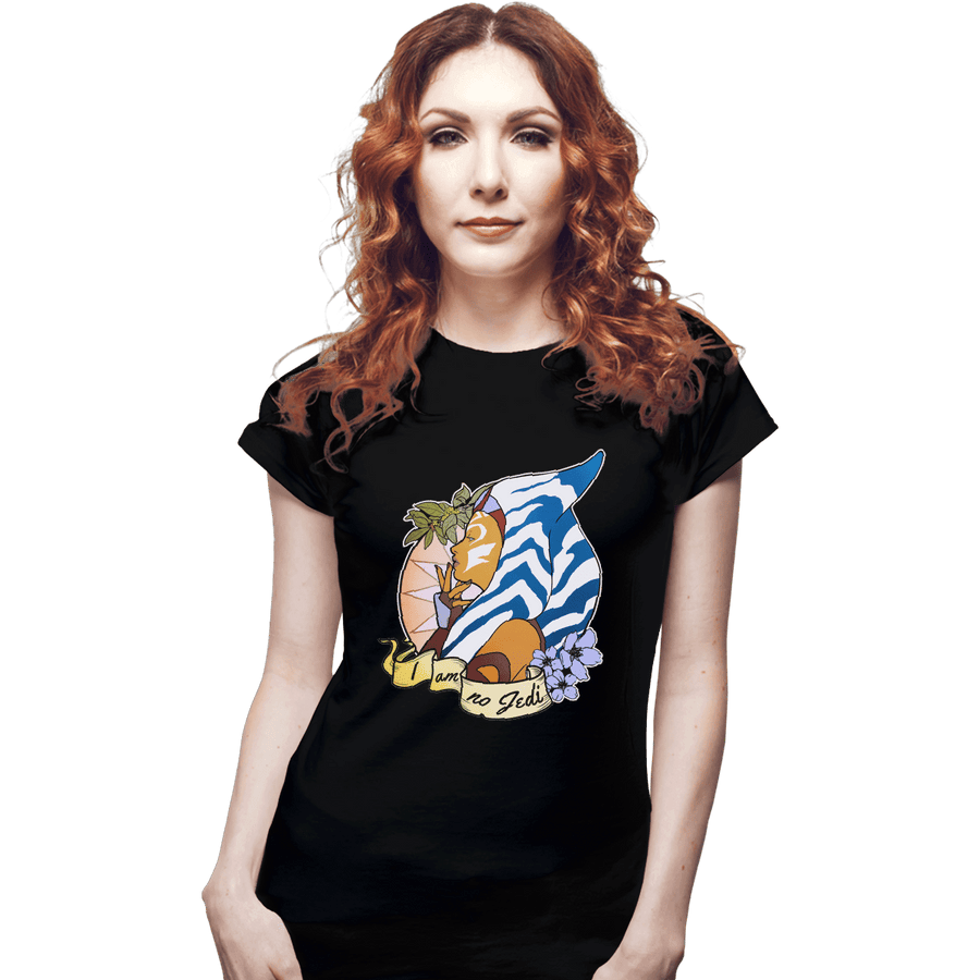 Shirts Fitted Shirts, Woman / Small / Black I Am No Jedi
