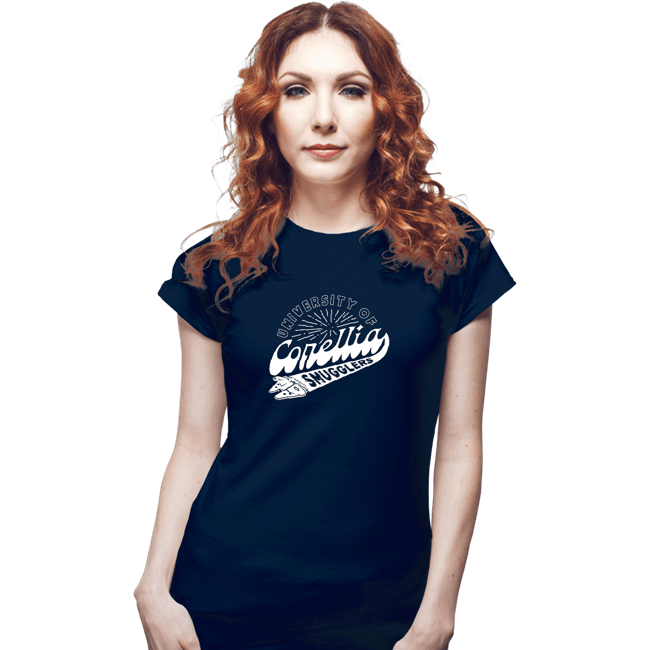 Secret_Shirts Fitted Shirts, Woman / Small / Navy corellia smugglers