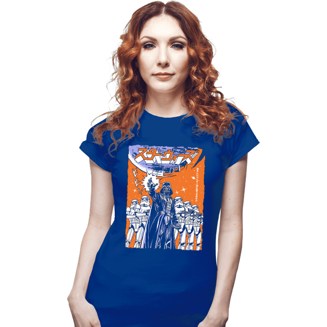 Daily_Deal_Shirts Fitted Shirts, Woman / Small / Royal Blue Vader JP