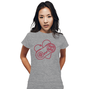 Shirts Fitted Shirts, Woman / Small / Sports Grey Retrogaming Lover