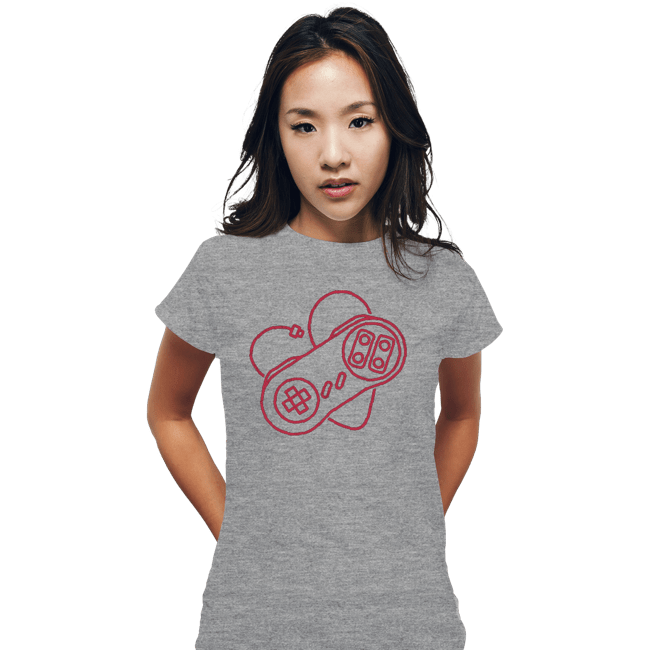 Shirts Fitted Shirts, Woman / Small / Sports Grey Retrogaming Lover