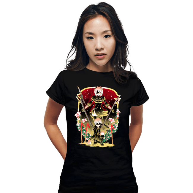 Shirts Fitted Shirts, Woman / Small / Black Robot Hunters