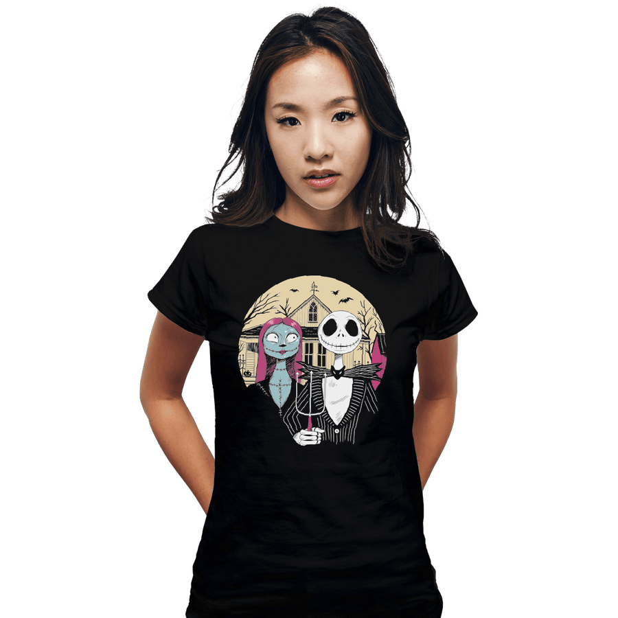 Shirts Fitted Shirts, Woman / Small / Black Nightmare Gothic