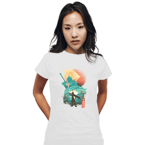 Shirts Fitted Shirts, Woman / Small / White Ukiyo Cloud