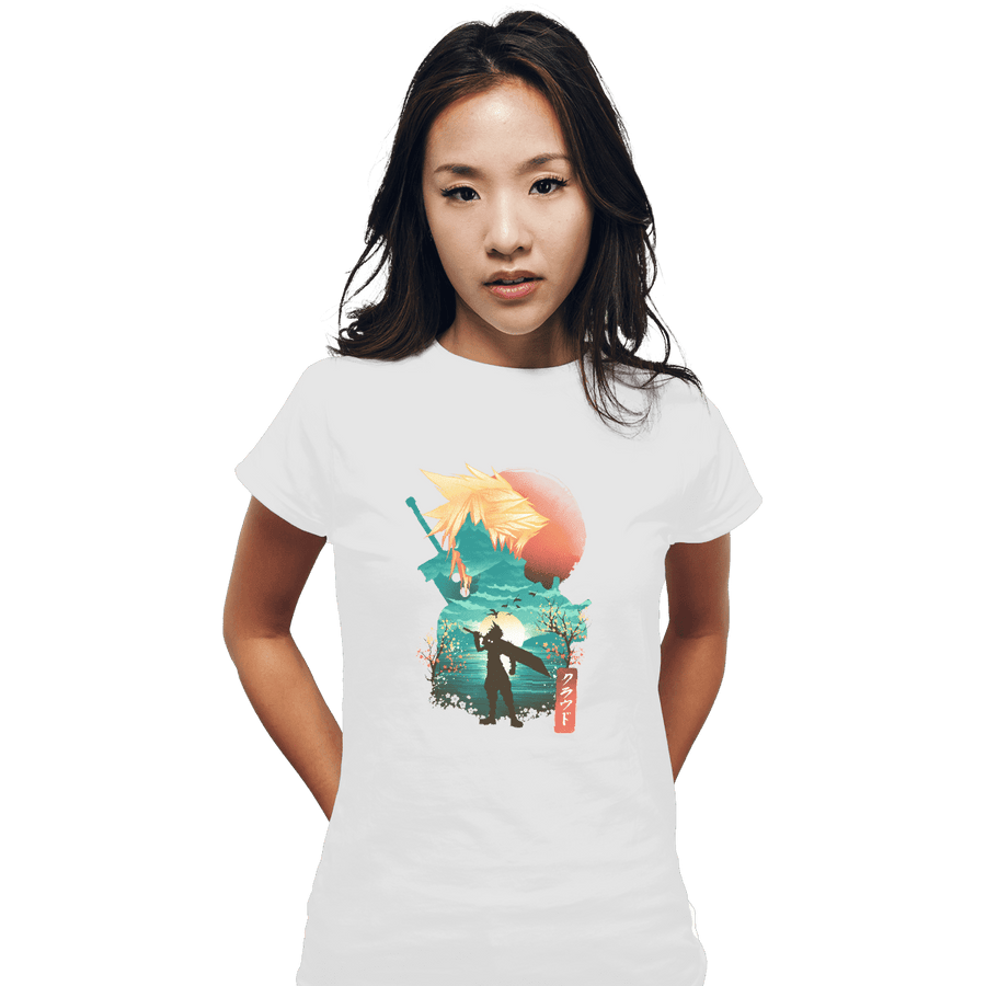 Shirts Fitted Shirts, Woman / Small / White Ukiyo Cloud