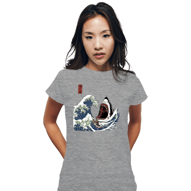 Secret_Shirts Fitted Shirts, Woman / Small / Sports Grey The Great White Off Amity