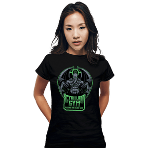 Daily_Deal_Shirts Fitted Shirts, Woman / Small / Black Cthulhu Gym