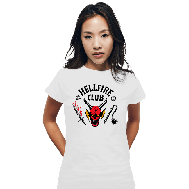 Secret_Shirts Fitted Shirts, Woman / Small / White Hellfire Club