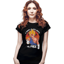 Load image into Gallery viewer, Shirts Fitted Shirts, Woman / Small / Black Saiyan&#39;s Pride
